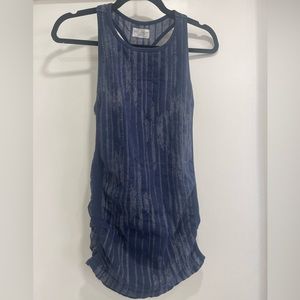 Athleta large navy racer back tank. EUC